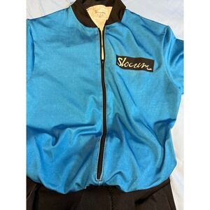 Slocum USA Vintage Cycling, Padded One Piece, Blue/Black, Size S, Y2K, Retro